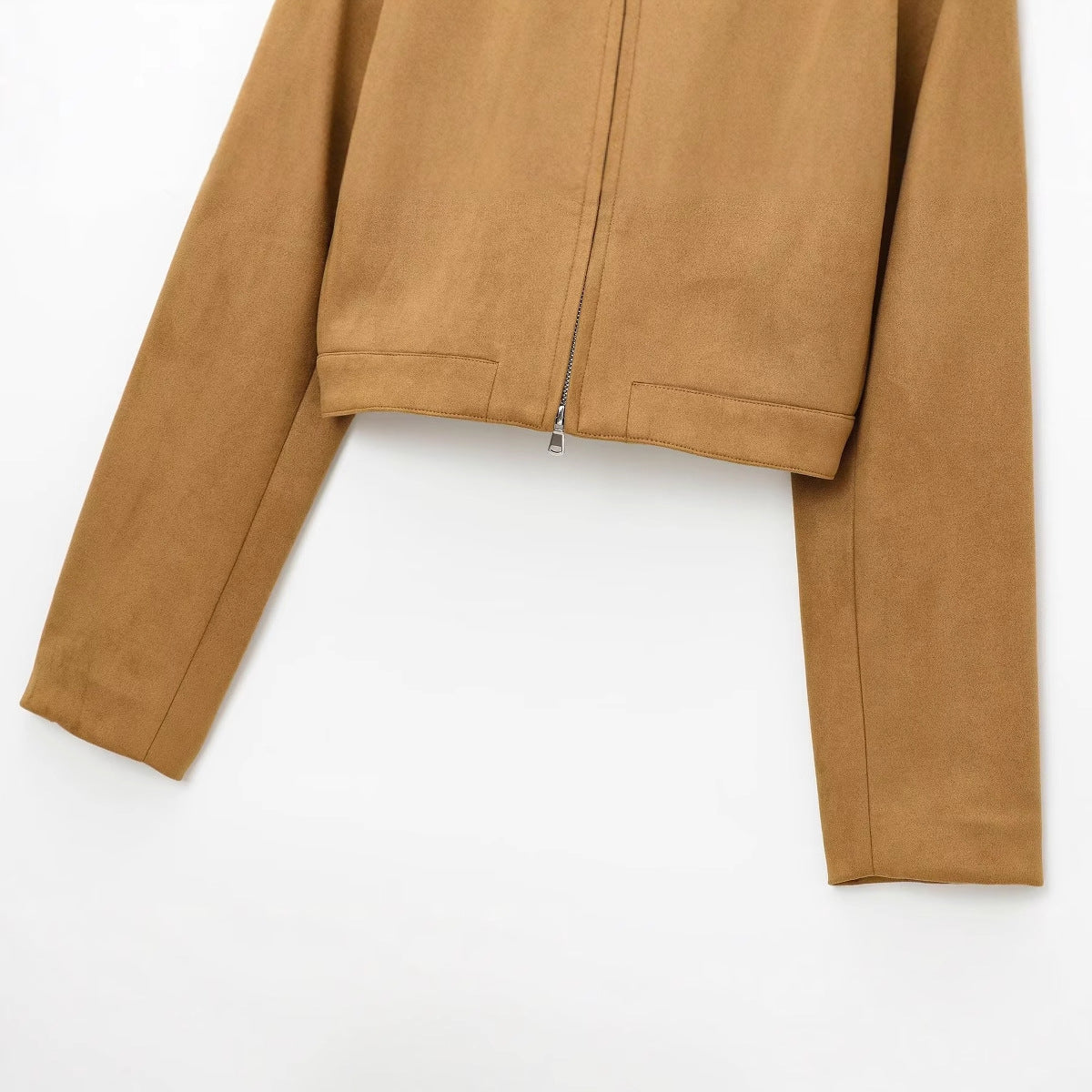 Classic Spring Suede Solid Color Leather Jackets