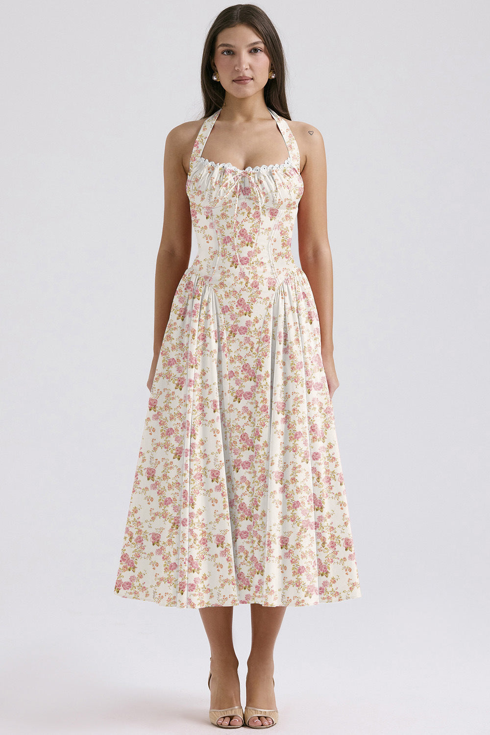 Summer Suspender Dress Fashionable Printed Halter Dresses