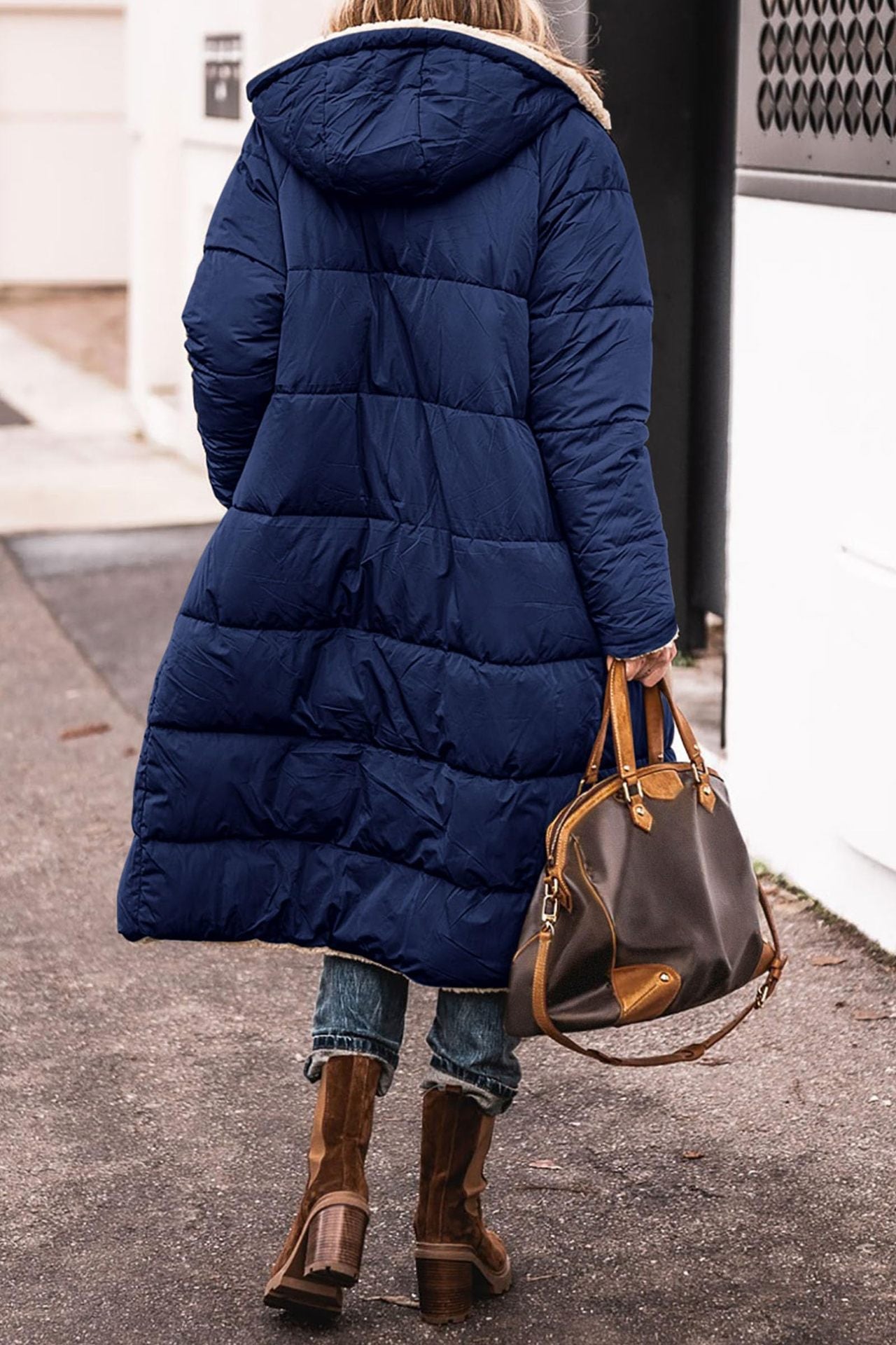 Women's Winter Warm Hooded Fur Collar Cotton Coats