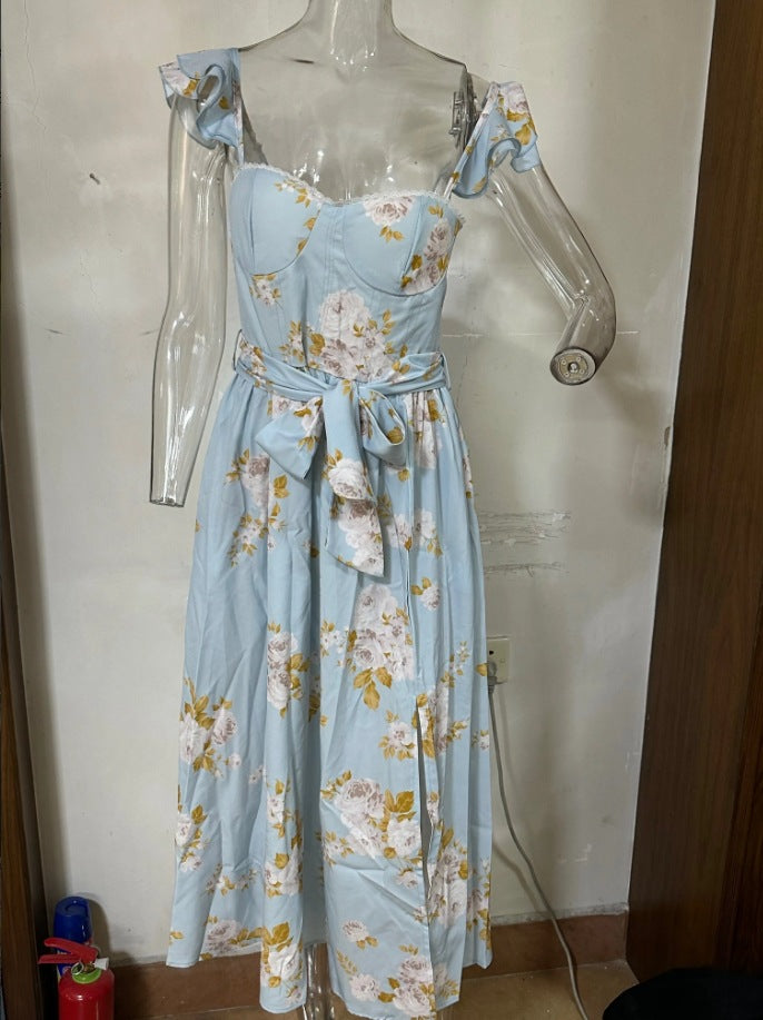 Summer Fashion Floral Print French Retro Dresses