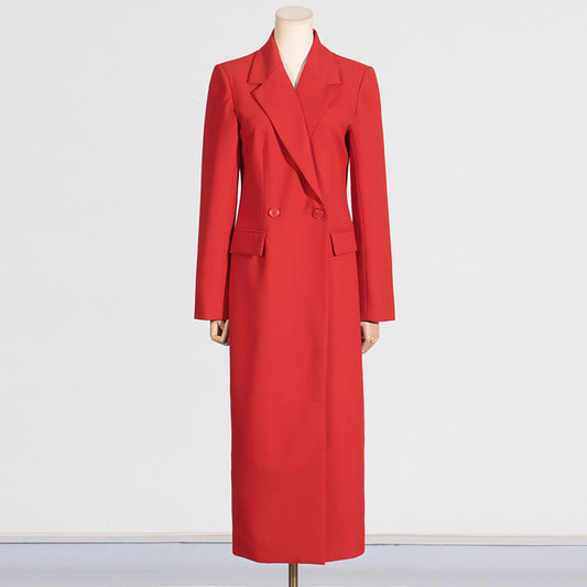 Women's Autumn Tight Waist Slim Long High-grade Blazers