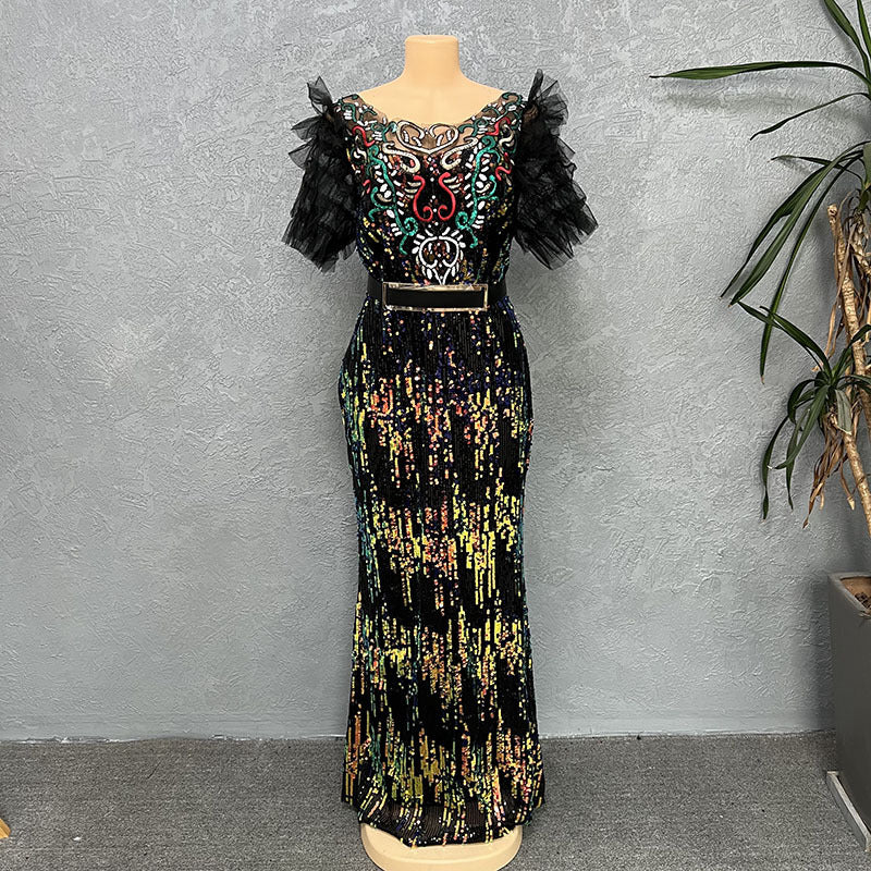 Women's Fishtail Dress Long African Fashion Wear Dresses