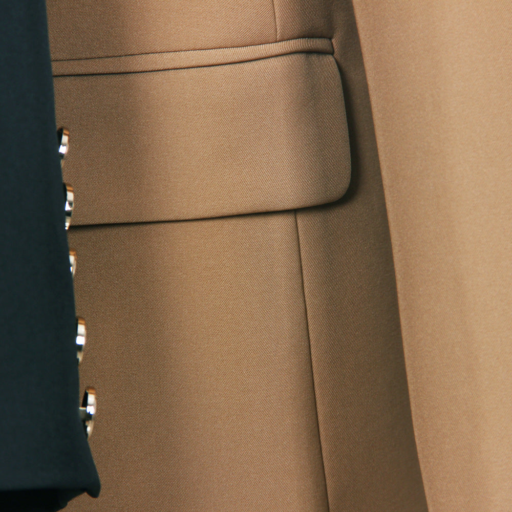 Women's Senior Classic Green Collar Small High Blazers