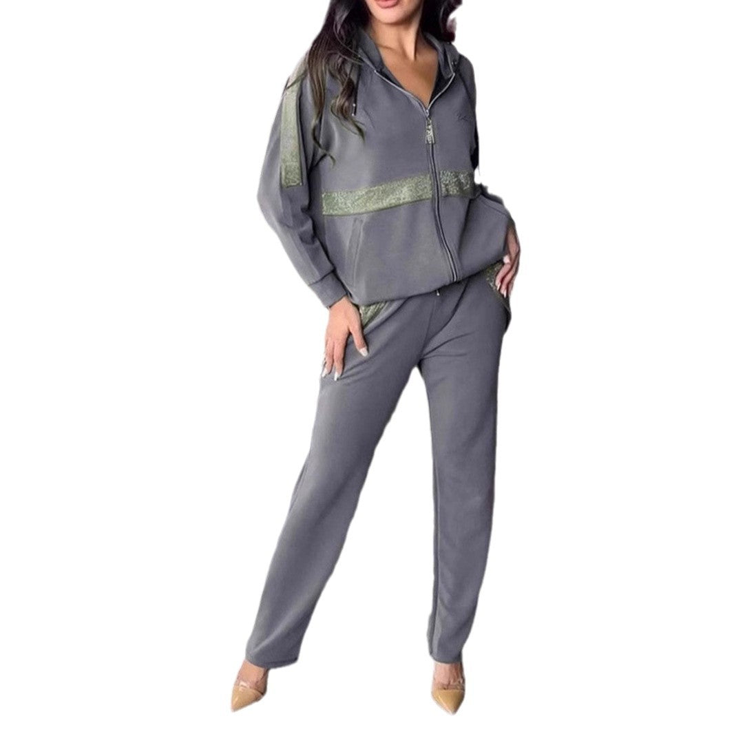 Comfortable Casual Long Sleeve Trousers Set Suits