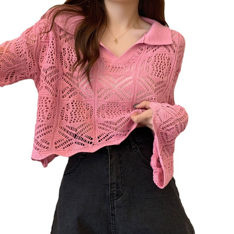 Women's Niche Early Spring Long Sleeve Fresh Sweet Sweaters