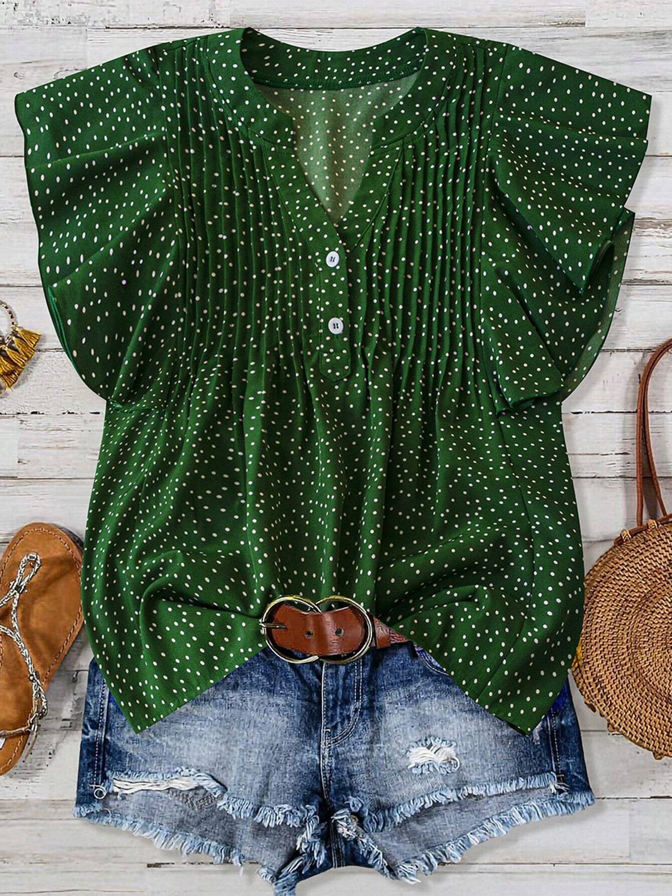 Unique Elegant Princess Sleeves Chiffon Shirt Tops