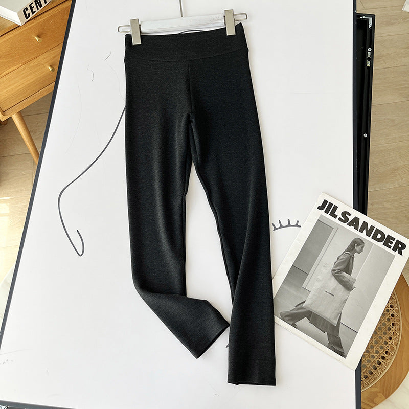 Women's Soft Huang Golden Goat Rong Fabric Pants