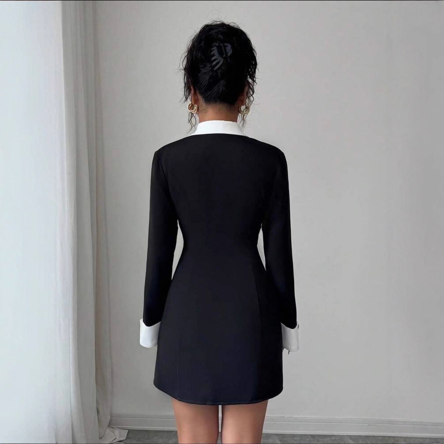 Pretty Glamorous Commuter Temperament Long Sleeve Suits