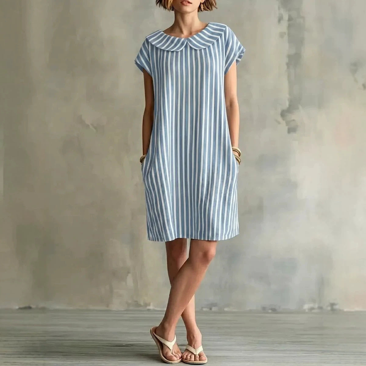 Women's Elegant Fashion Printed Striped For Dress