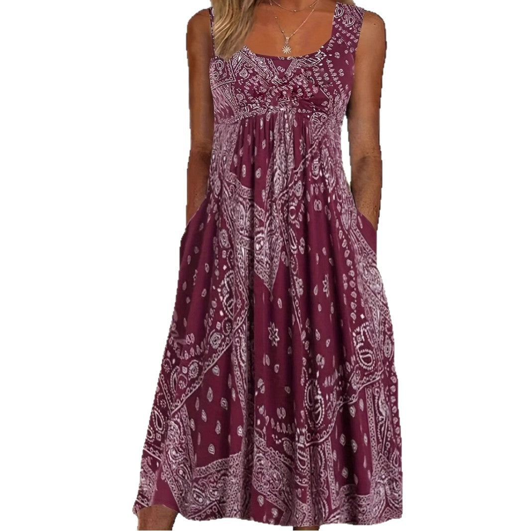 Summer Label Retro Loose Vacation Style Vests
