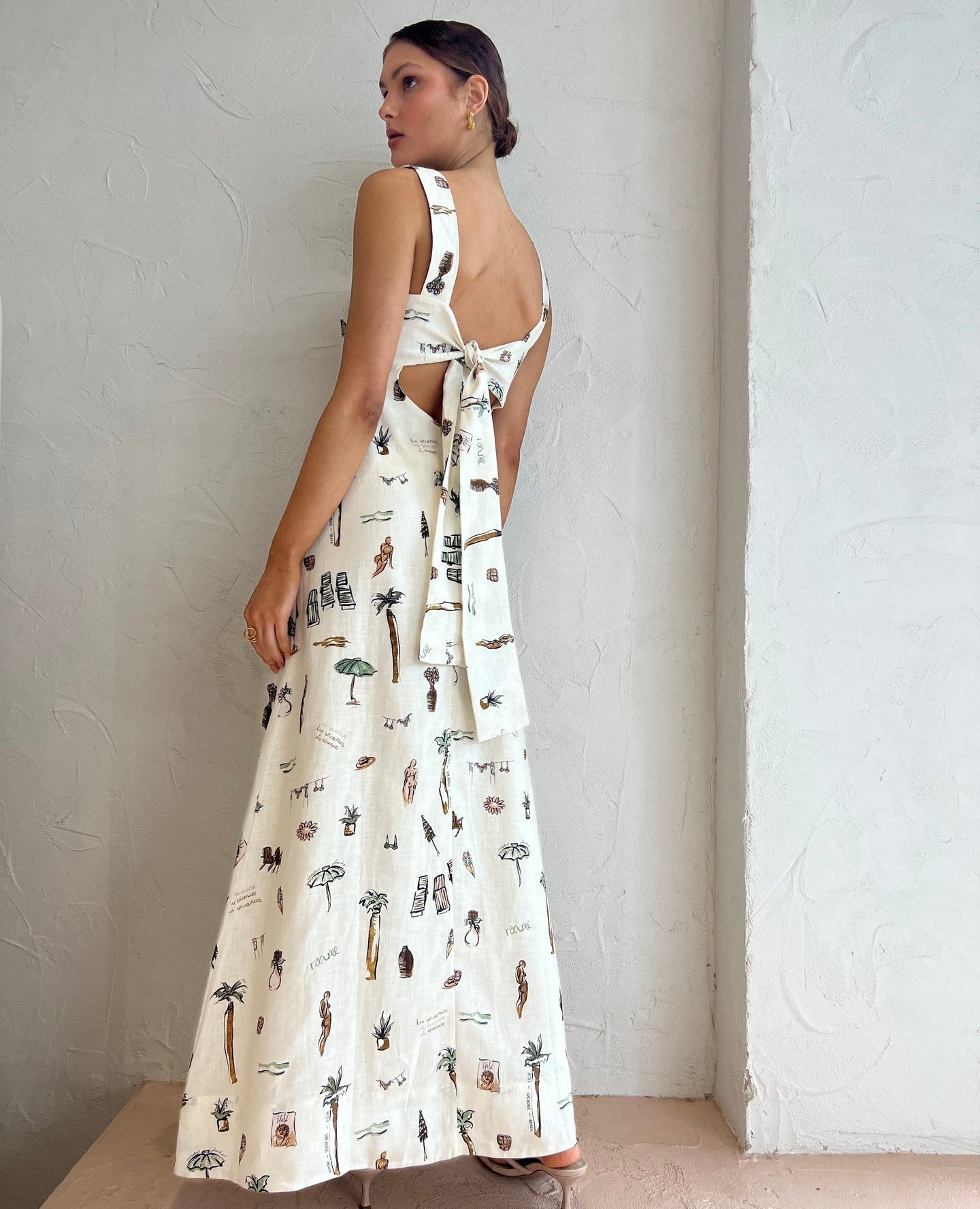 Women's Iti Sling Sexy Backless Lace Up Dresses