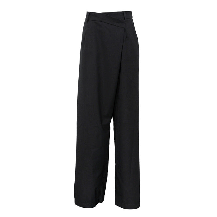 Minority Design Sense Irregular High Waist Pants