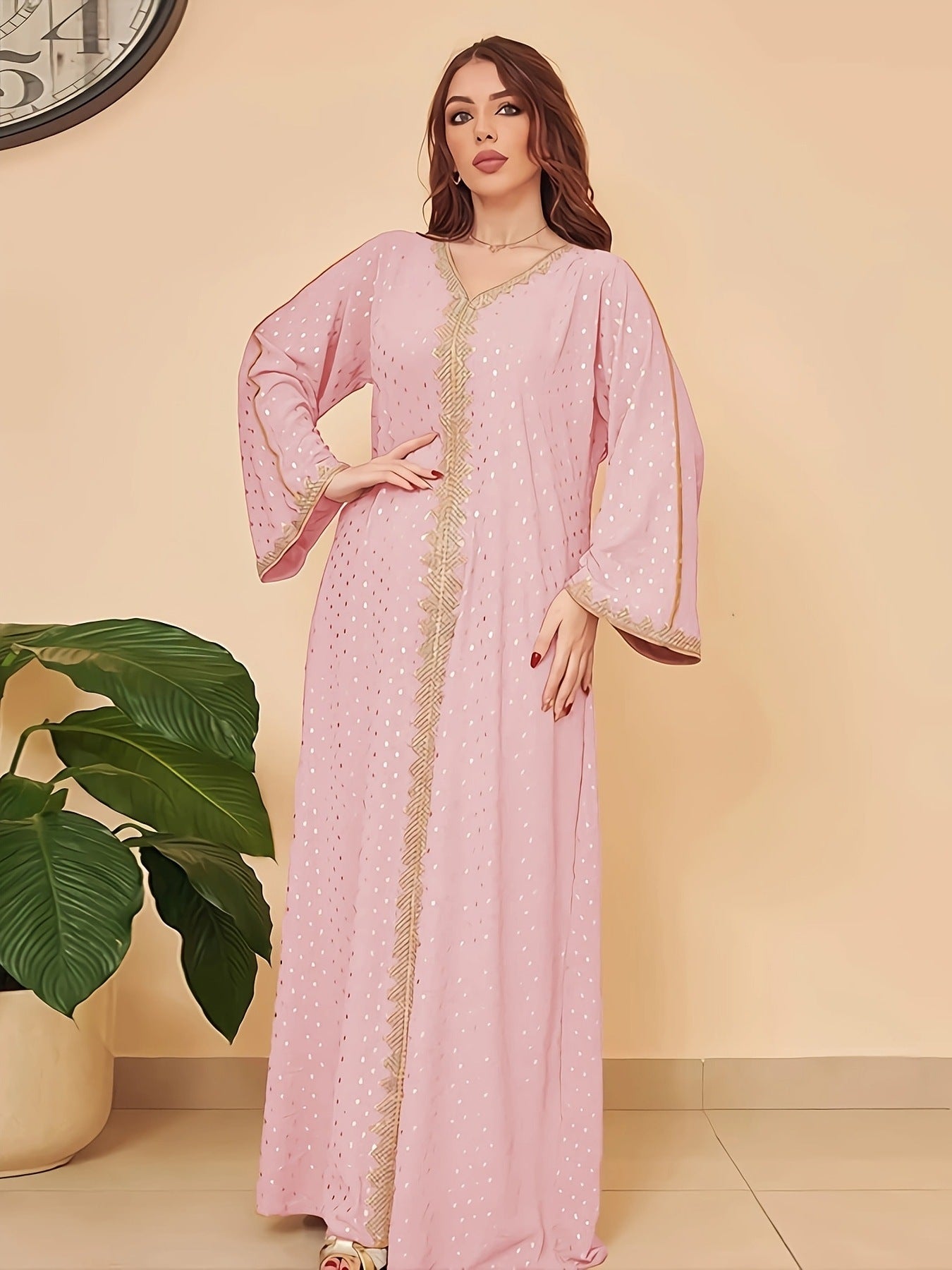 Women's Indonesian Turkish Gilding Elegant Robe Dress
