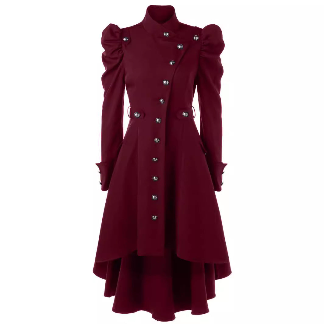 Women's Trench Stand-up Collar Slim Fit British Coats