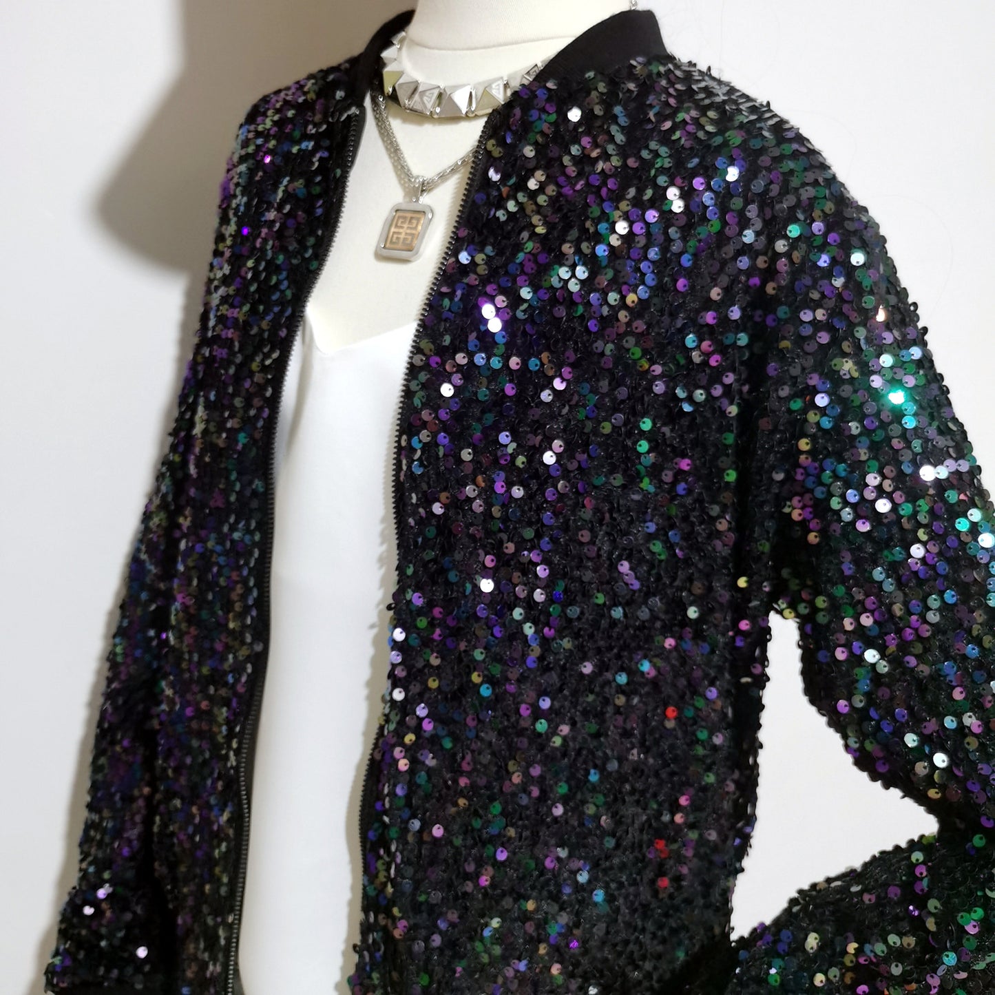 Women's Hip Hop Performance Clothes Veet Sequined Jackets
