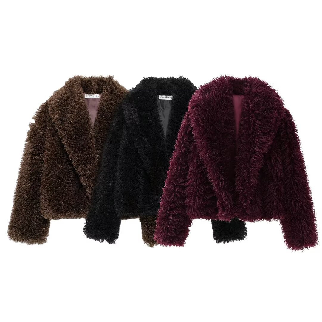 Women's Versatile Comfortable Fashion Fur Curly Coats