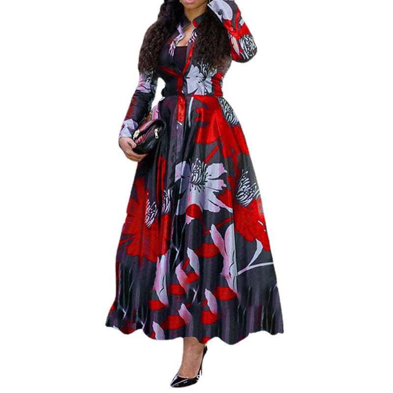 Innovative Women's Printed Wear Wide Hem Dress