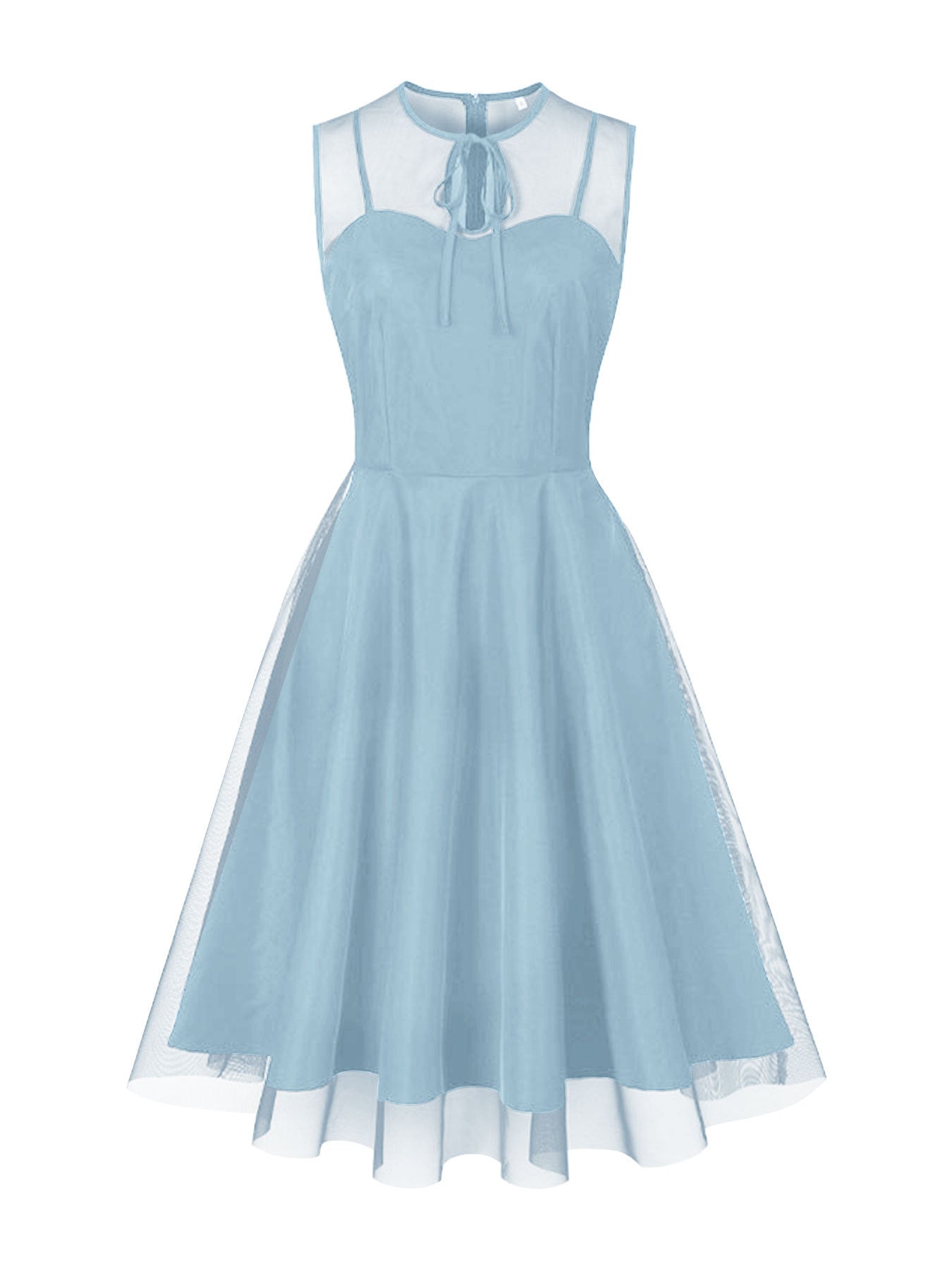 Women's Sleeveless Court Big Swing Mid-length Elegant Dresses