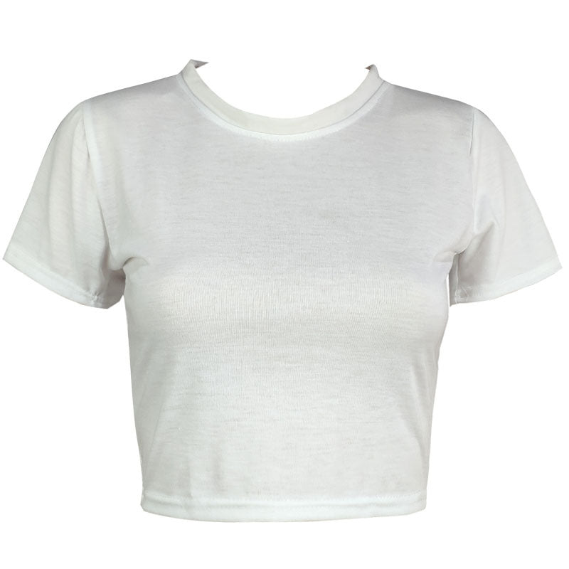 Women's T-shirt Slim Solid Color Simple Common Blouses