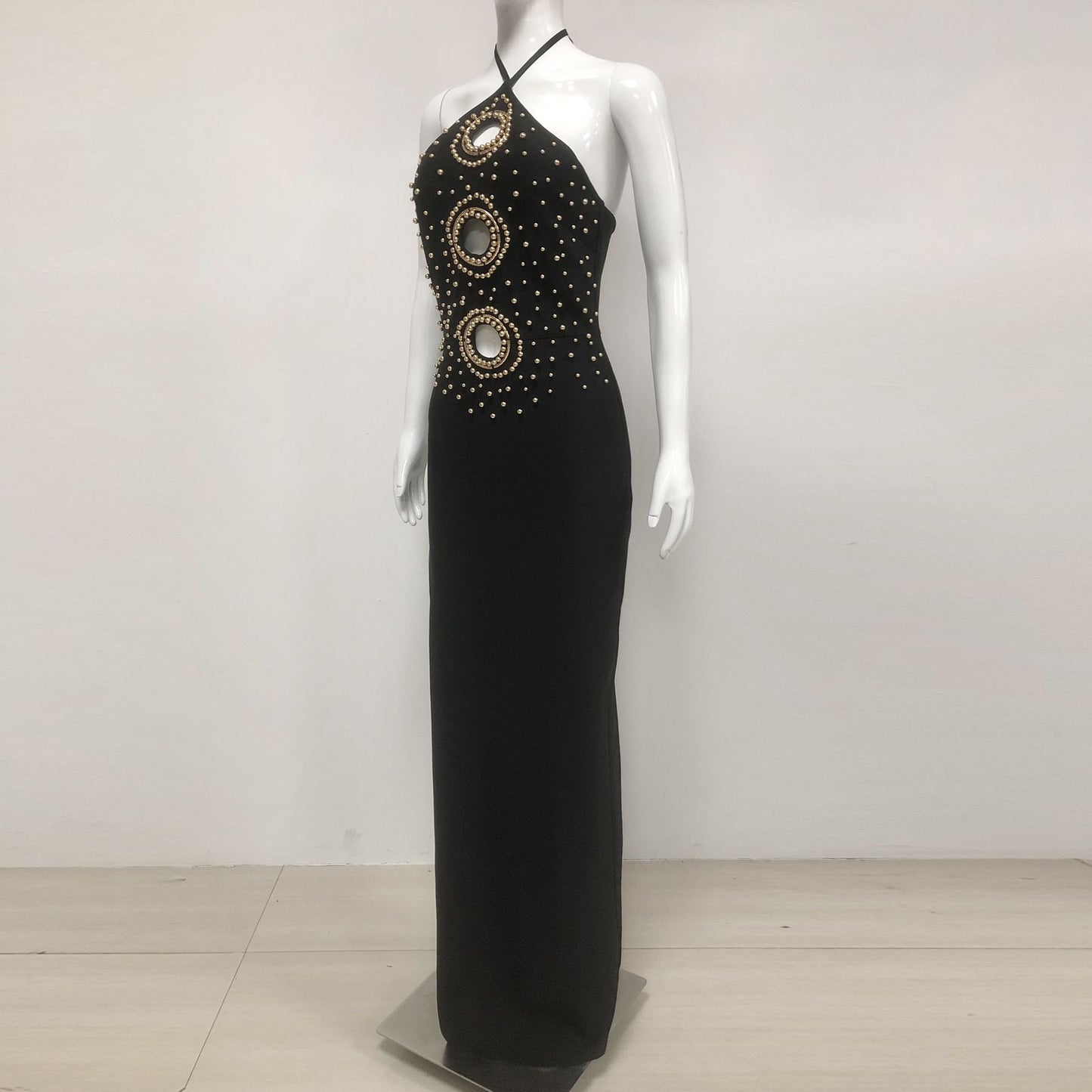 Women's Bandage Sleeveless Rhinestone High Waist Slim Fit Slimming Party Dresses