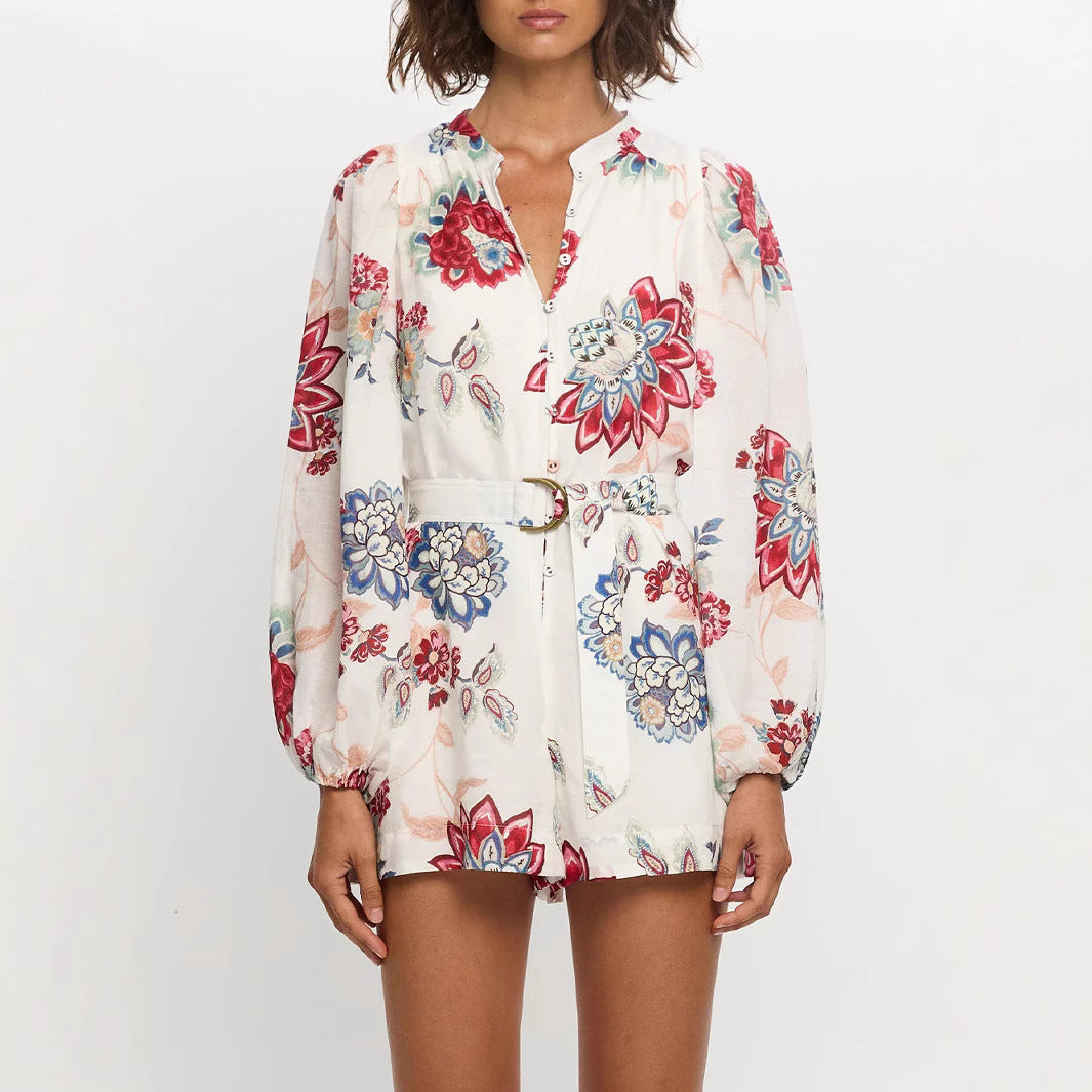 Popular Trendy New Elegant Linen Shirt Jumpsuits