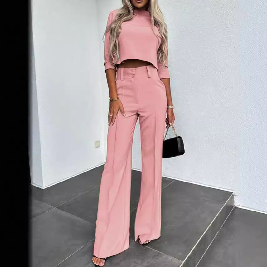 Women's Unique Fashion Casual Set Two-piece Suits