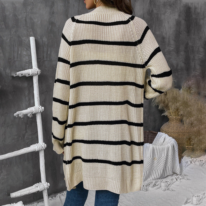Women's Cool Creative Striped Loose Casual Knitwear