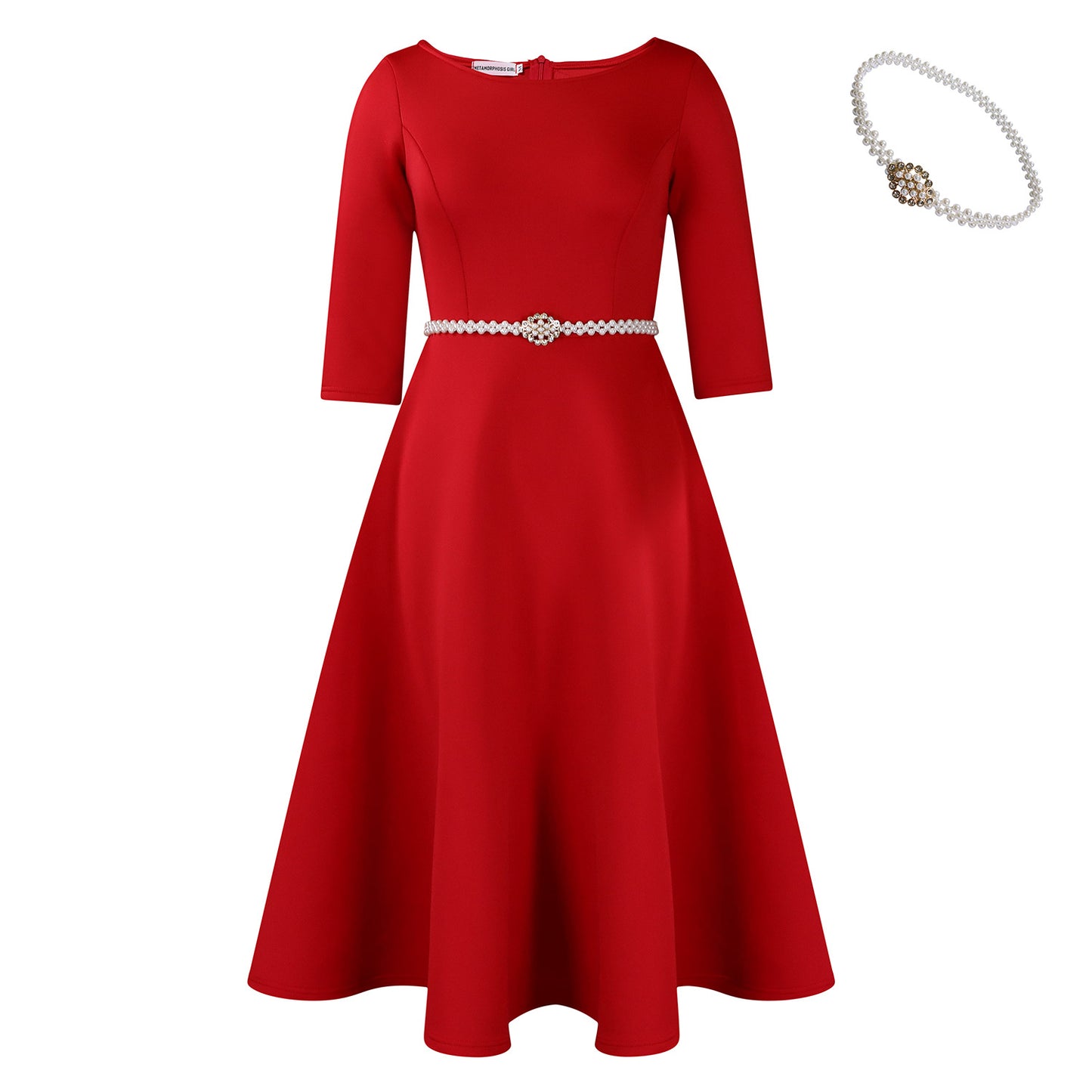 Solid Color Large Swing Elegant Dress Skirts
