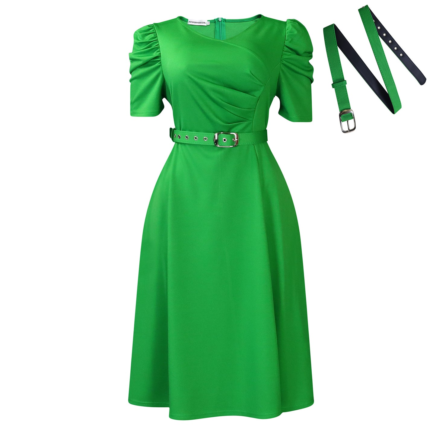 Women's Fashionable Pleated Elegant Large Swing African Dress