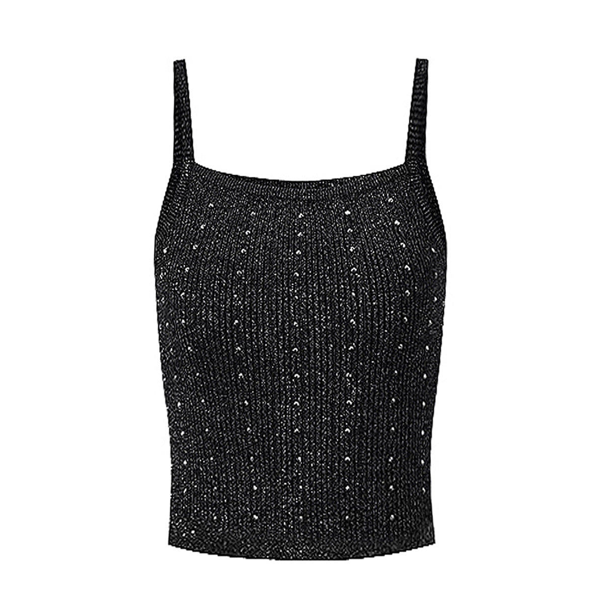 Women's Quality Knitted Dress Rhinestone Wool Woven Dresses