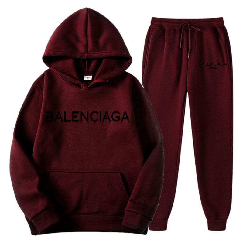 Women's & Men's Trendy Letters High Street Loose Fleece Suits