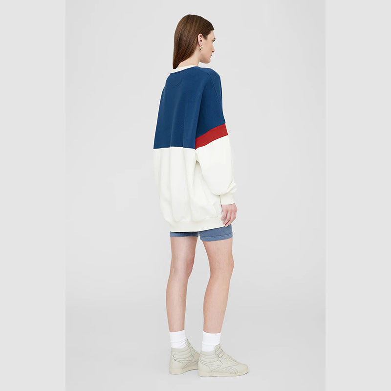 Women's Autumn North American Niche Front Letter Affixed Cloth Sweaters