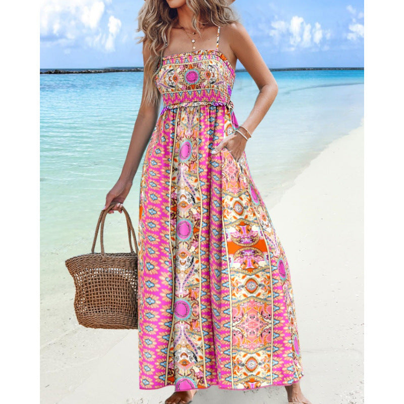 Trendy Comfortable Simple Fashion Suspenders Tube Dress