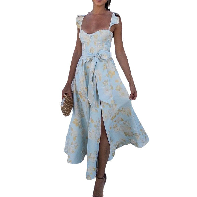 Summer Fashion Floral Print French Retro Dresses