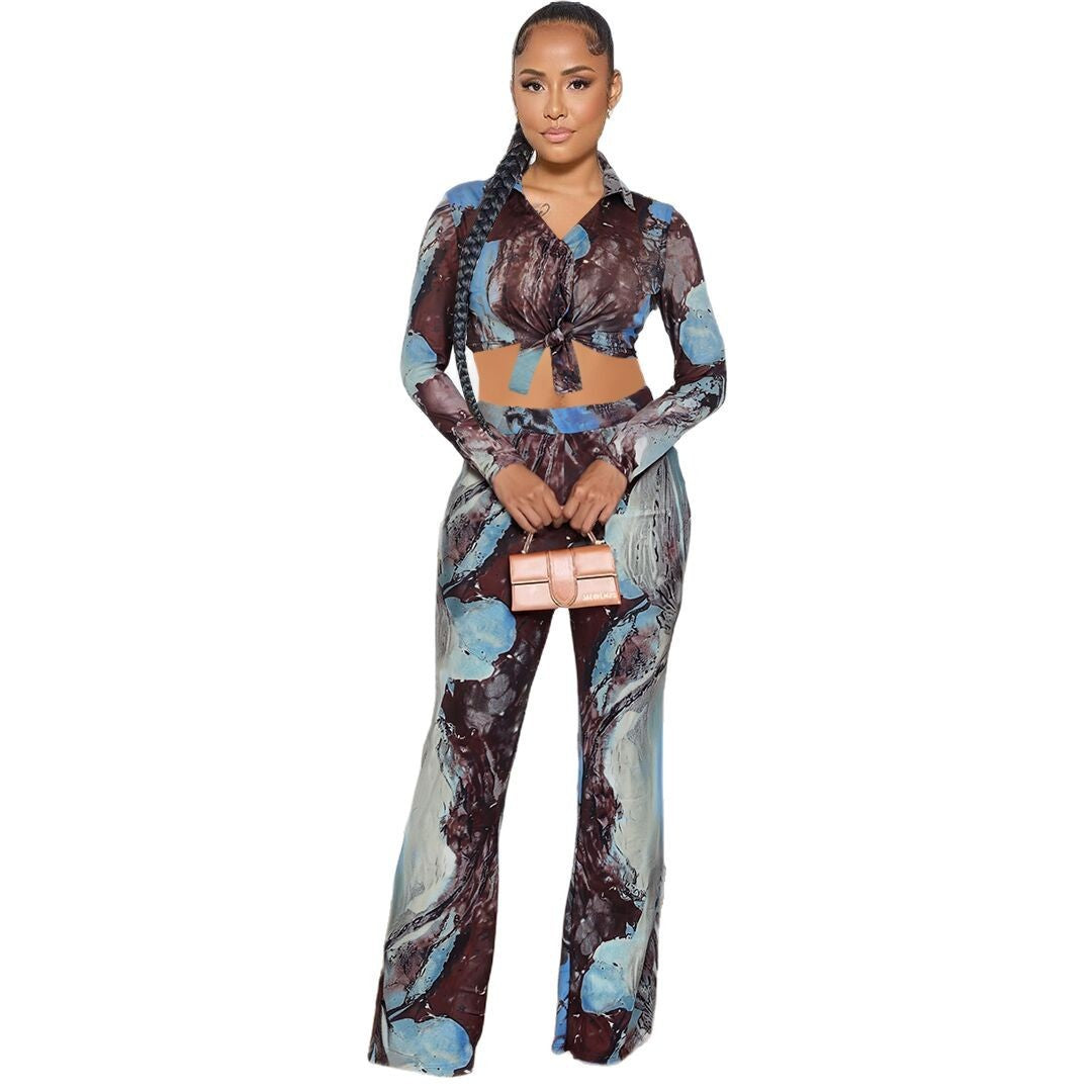 Sexy Single Layer Button Mesh Double Jumpsuits