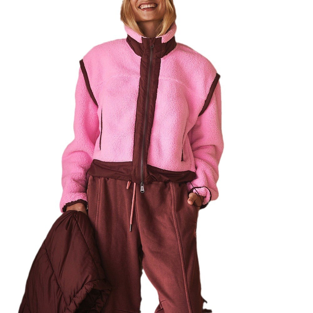 Casual Stand-up Collar Fashion Outdoor Zipper Coats