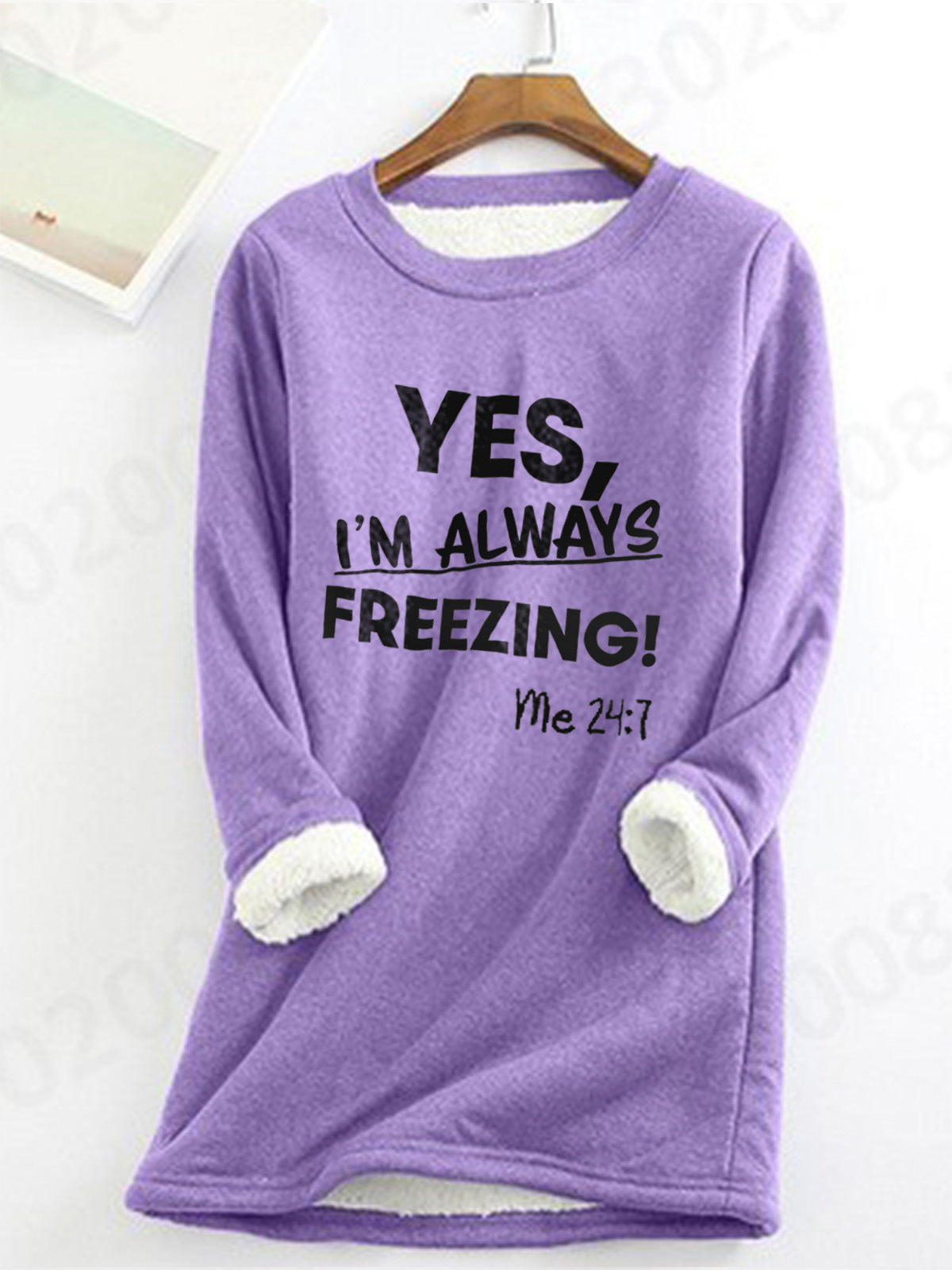Stylish Fleece-lined Thermal Base Printing Series Women's Sweater, Sweater
