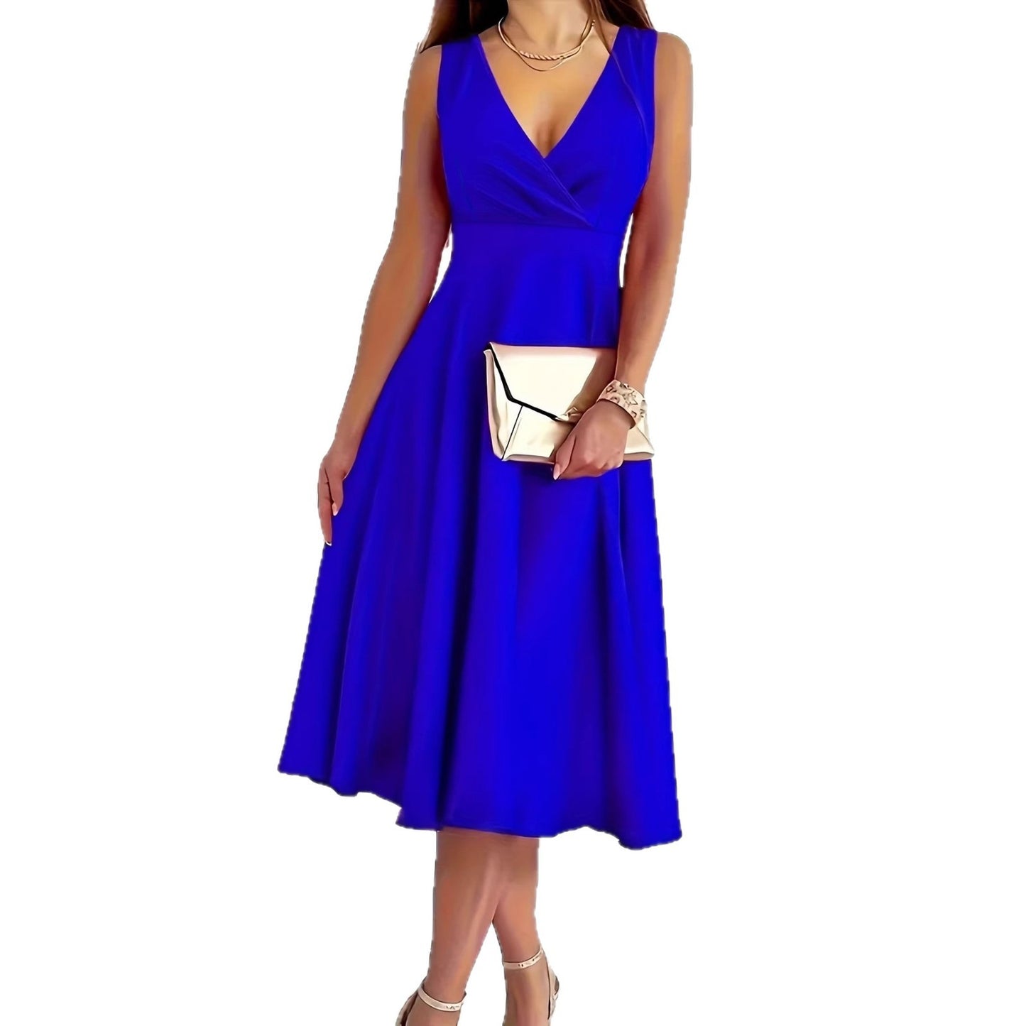 Beautiful Slouchy Women's Simple Sleeveless Fashion Dress