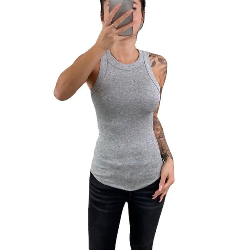 Women's Sexy Scarf Tight T-shirt Polyester Fiber Blouses