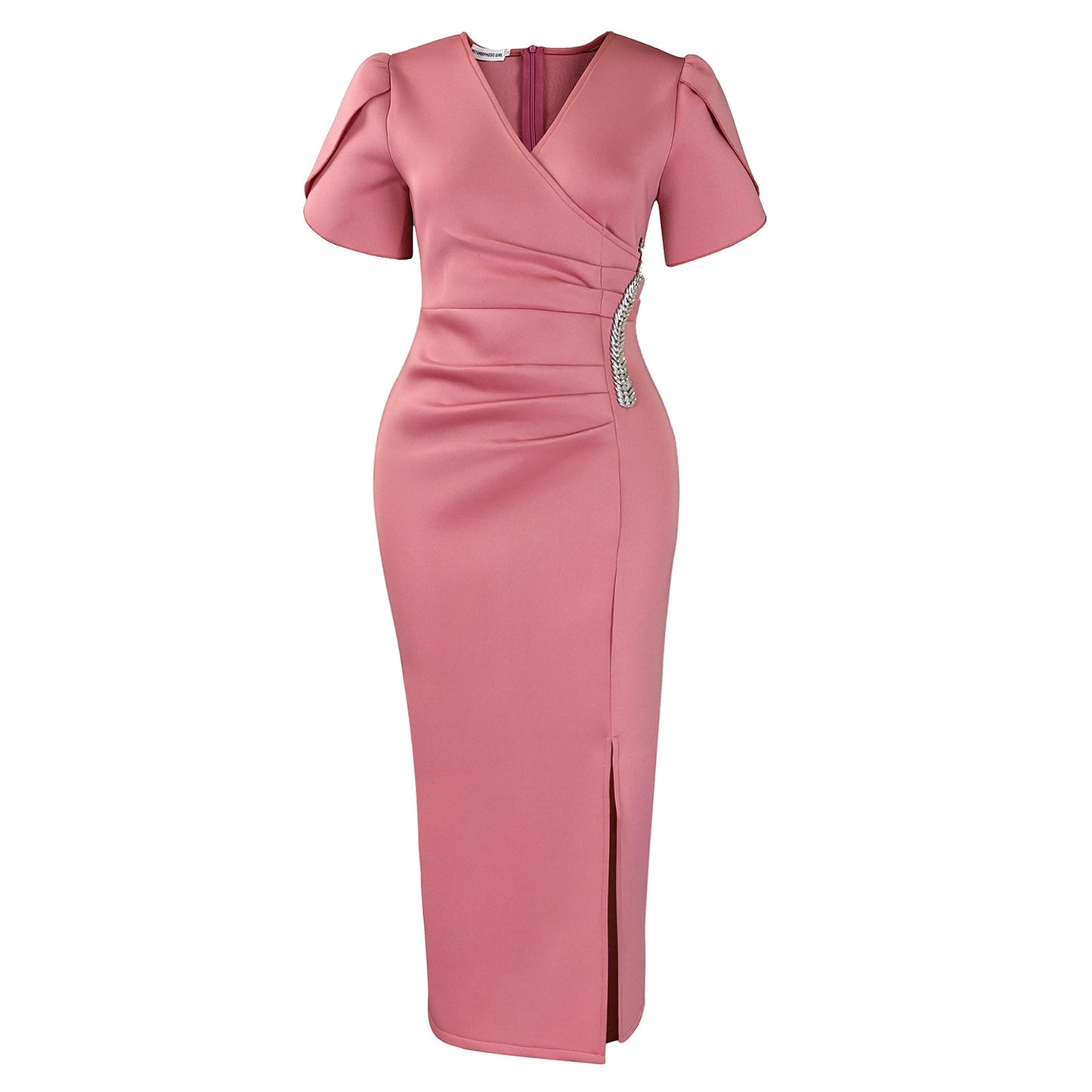 Women's Fashion Elegant V Banquet Long Rhinestone Dress