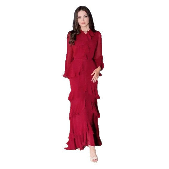 Comfortable Stylish Autumn Elegant Dress Robe Dresses