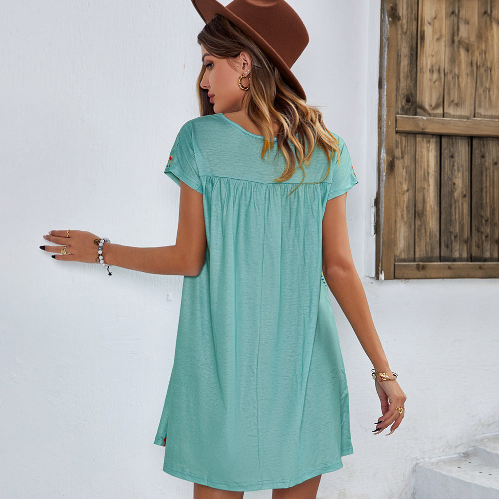 Versatile Design Leisure Holiday Dress Loose Dresses