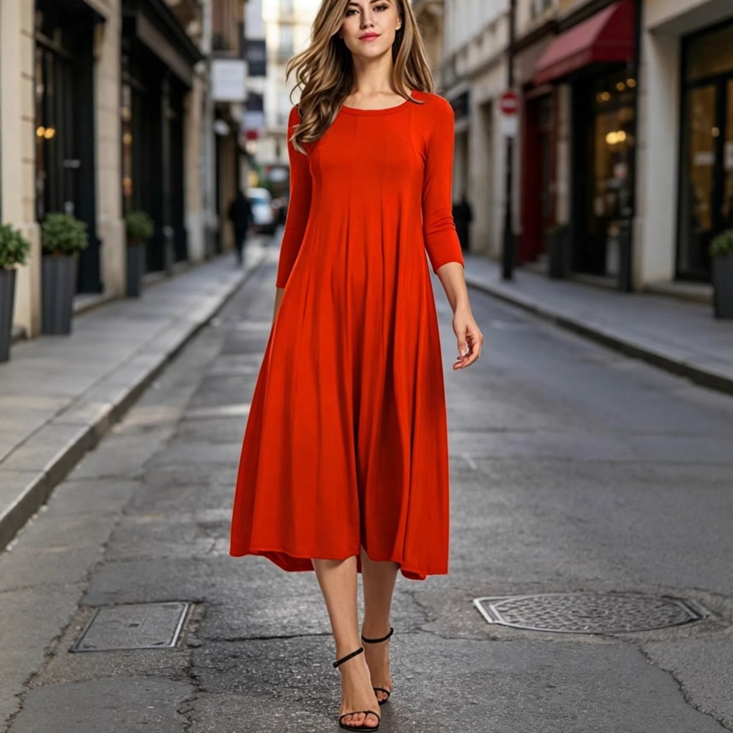 Seaside Vacation Large Slimming Loose Slim Fit Dress