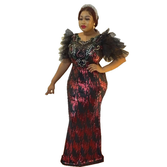Women's Fishtail Dress Long African Fashion Wear Dresses