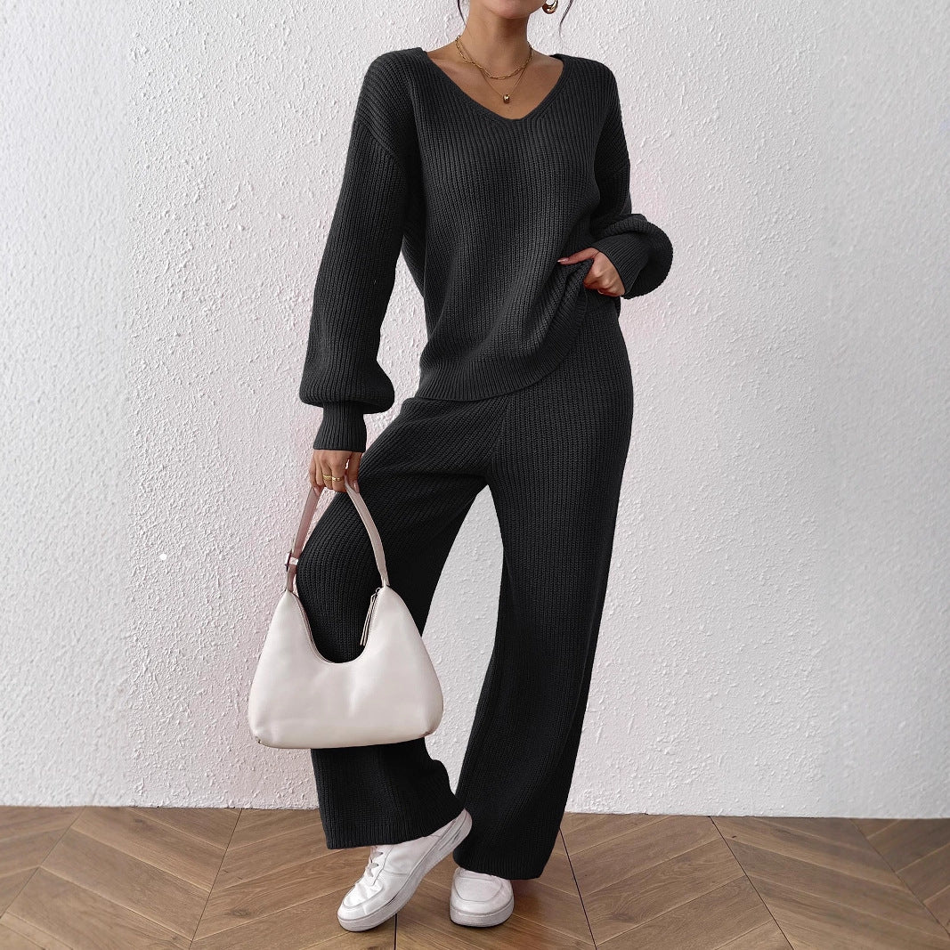 Women's Casual Fashion Wool Loose Solid Color Sweaters