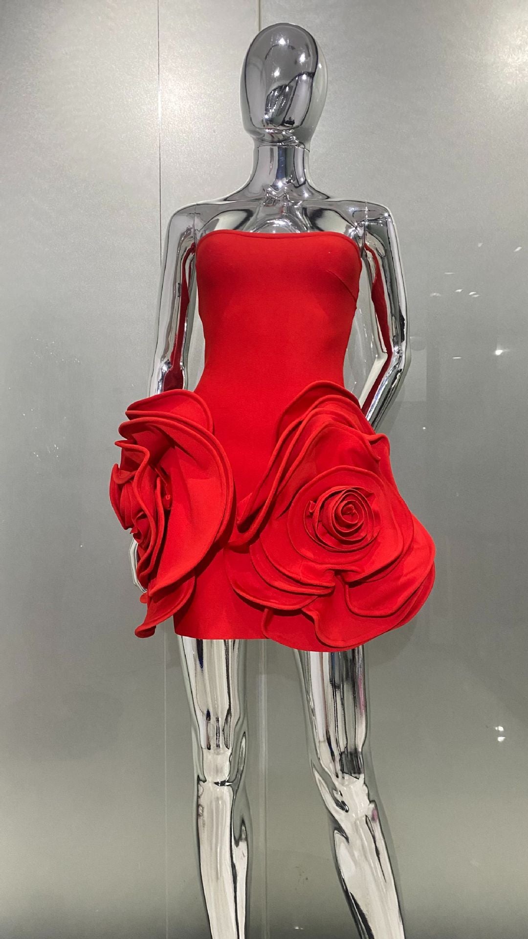 Three-dimensional Flower Tube Type Dress Fashion Dresses