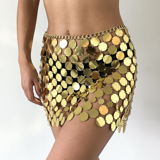 Creative Style Sexy Street Shot Sequin Skirts