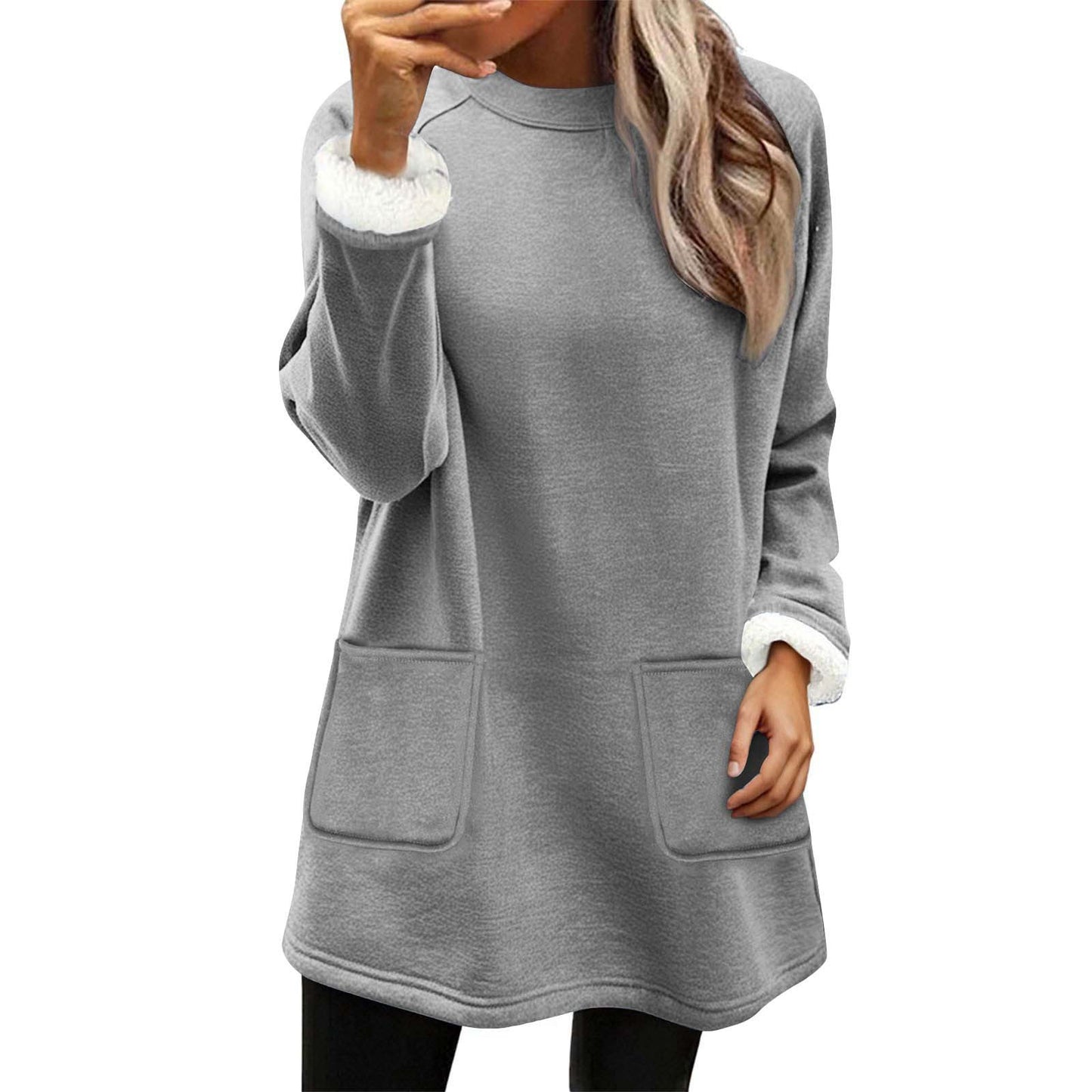 Christmas Snowman Digital Printing Casual Wide-sleeved Veet Women's Sweater, Sweater