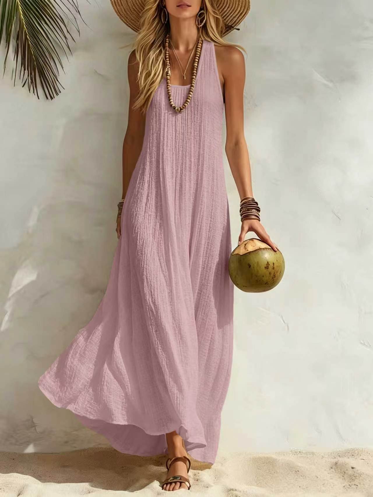 Women's Summer Seaside Vacation Style Loose Vests