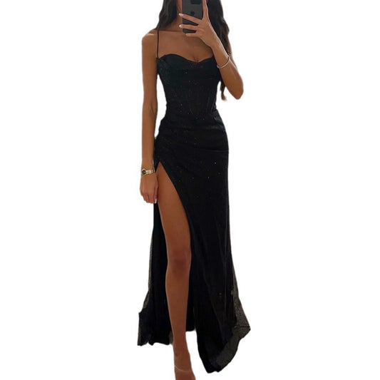 Women's Party Fashion Suspenders Dress Loose Casual Dresses
